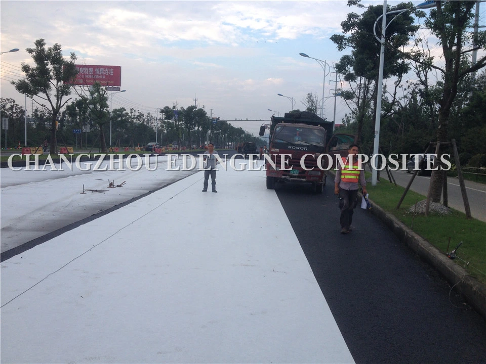 Nonwoven Hybrid Fiberglass Polyester Engineered Paving Mat Geomat for Asphalt Anti-Cracks