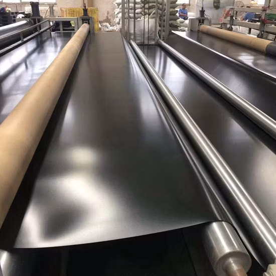 Fodera in foglio di plastica nera da 0,2 mm/0,5 mm/1,0 mm/2,0 mm Geomembrana in HDPE impermeabilizzante CE/ASTM Viring per progetti di agricoltura/diga/discarica/lago/biogas/acquacoltura